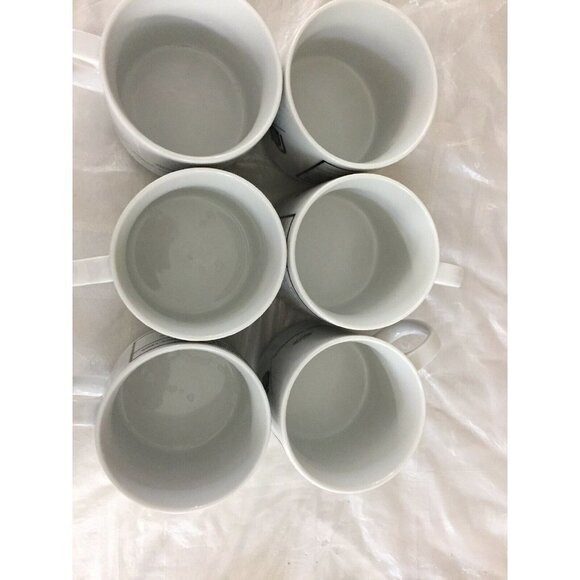 Henkel Paper Chemical Porcelain Coffee Tea Mugs Color Fades When Hot Set Of 6 - Picture 6 of 12